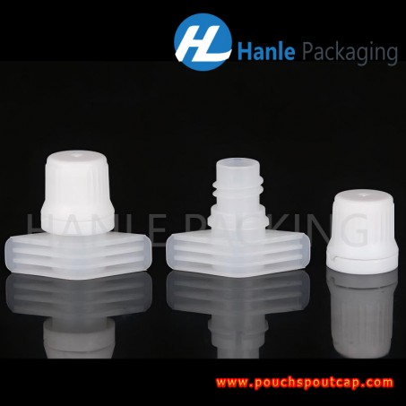 Dia 9.6mm ketchup bag nozzle with spout pouch cap, mayonnaise plastic spouts with caps - HL096W